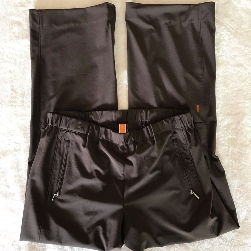 Lucy Flex Athletic Pants, Brown, Size Medium